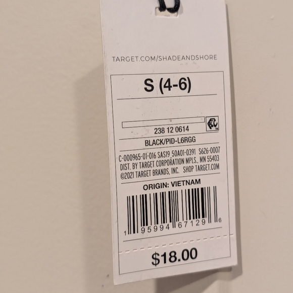 Shade and Shore Black Ruffled Bikini Bottoms Size Small - Picture 3 of 6